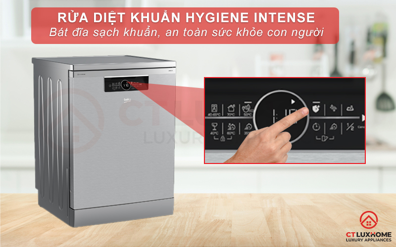 MÁY RỬA CHÉN ĐỘC LẬP BEKO BDFN36530XC 15 BỘ SẤY HÉ CỬA 4