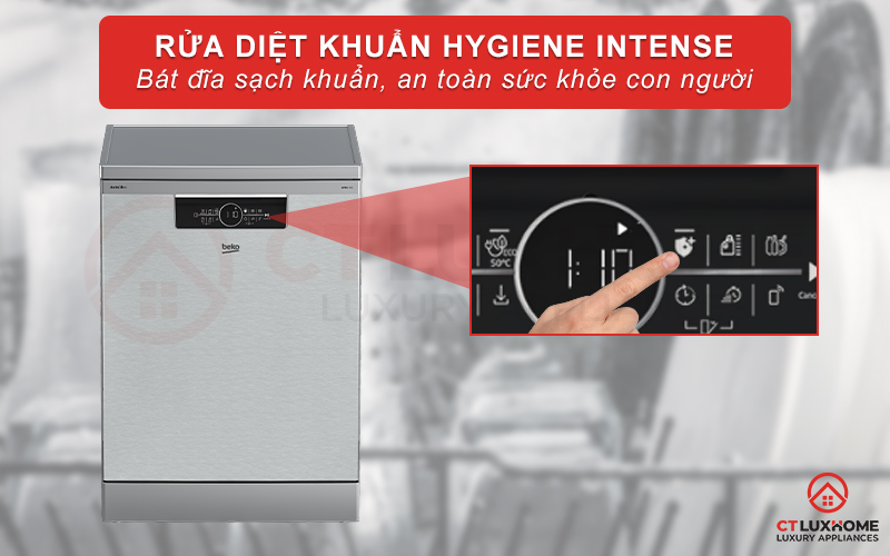 MÁY RỬA BÁT ĐỘC LẬP BEKO BDFN36641XA 16 BỘ SẤY HÉ CỬA 4