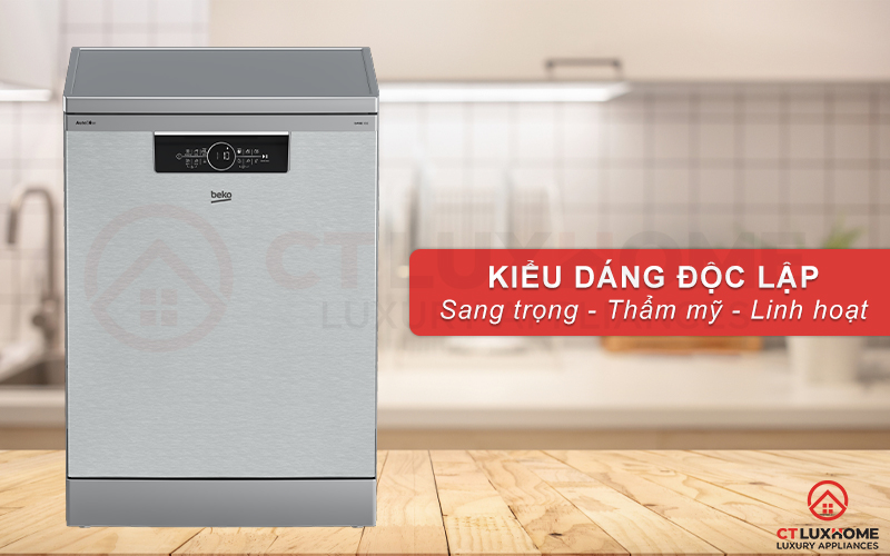 MÁY RỬA BÁT ĐỘC LẬP BEKO BDFN36641XA 16 BỘ SẤY HÉ CỬA 1