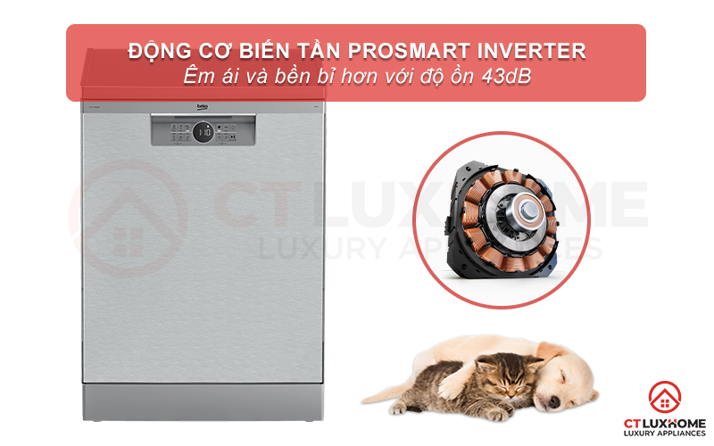 MÁY RỬA CHÉN ĐỘC LẬP BEKO BDFN36650XC 16 BỘ 13