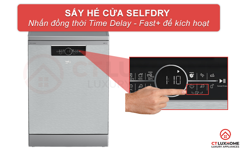 MÁY RỬA CHÉN ĐỘC LẬP BEKO BDFN36650XC 16 BỘ 7