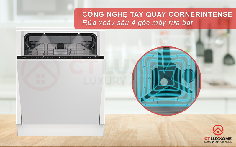 MÁY RỬA BÁT ÂM TỦ BEKO BDIN386E4AD - 16 BỘ 10