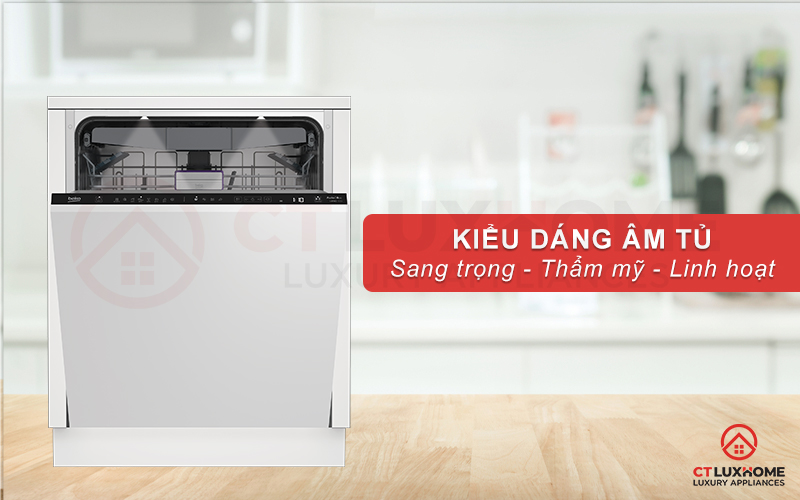 MÁY RỬA BÁT ÂM TỦ BEKO BDIN386E4AD - 16 BỘ 1