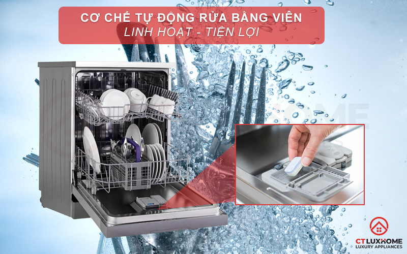 MÁY RỬA BÁT ĐỘC LẬP BEKO DVN05320X 13 BỘ 6