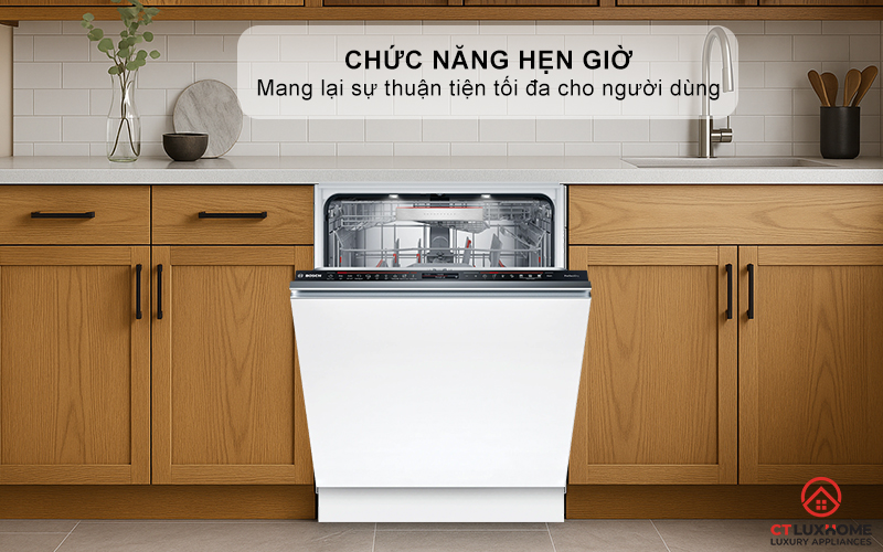 MÁY RỬA BÁT ÂM TỦ BOSCH SMV8ZDX86M 13 BỘ SERIES 8 16