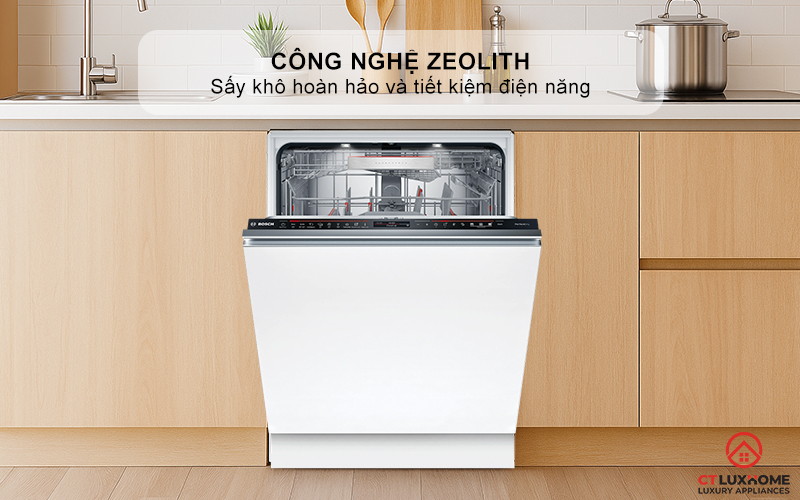 MÁY RỬA BÁT ÂM TỦ BOSCH SMV8ZDX86M 13 BỘ SERIES 8 6