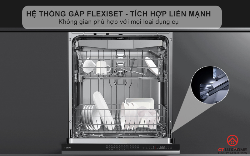 Hệ thống gấp FlexiSet và cài đặt cửa tích hợp liền mạch