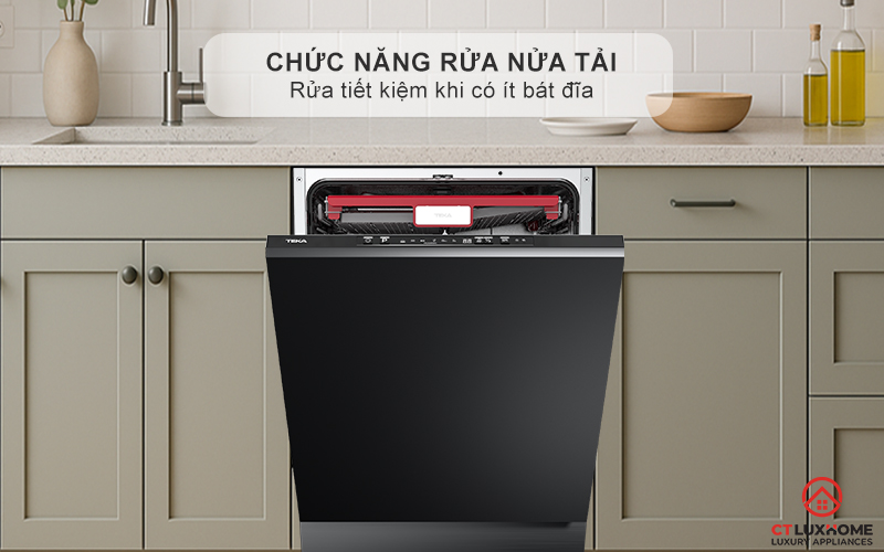 Chức năng rửa nửa tải - Rửa tiết kiệm khi có ít bát đĩa