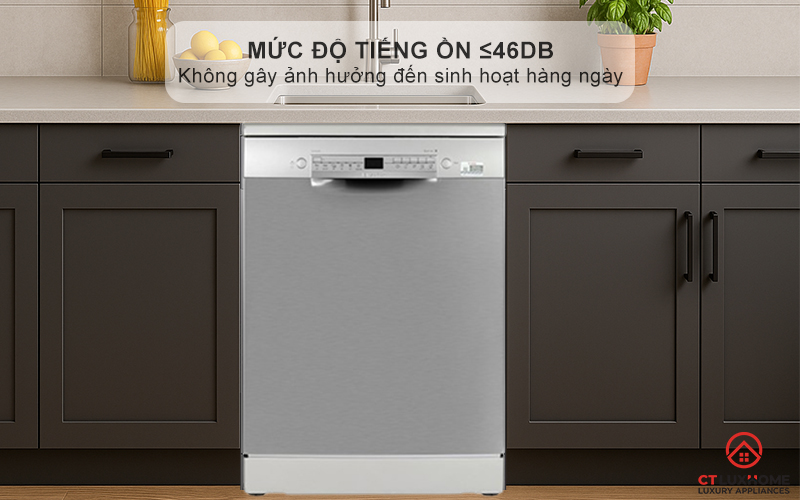Rửa bát cực kỳ êm ái với công nghệ EcoSilence Drive