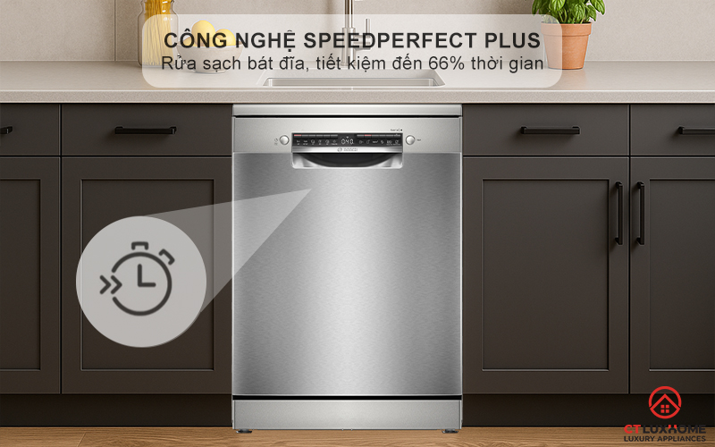 MÁY RỬA BÁT ĐỘC LẬP BOSCH SMS4ECI01P 13 BỘ SERIES 4 7