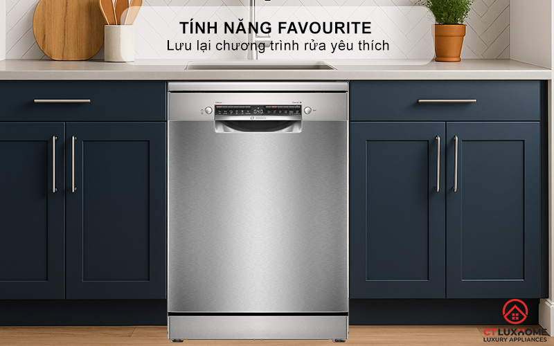 MÁY RỬA BÁT ĐỘC LẬP BOSCH SMS4HTI16E 13 BỘ SERIES 4 6