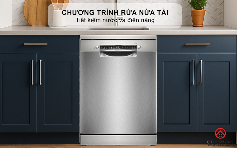 MÁY RỬA BÁT ĐỘC LẬP BOSCH SMS4HTI16E 13 BỘ SERIES 4 8