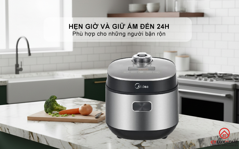 NỒI CƠM ĐIỆN TỬ MIDEA 350W MRD070T1BDS 10