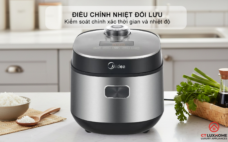 NỒI CƠM ĐIỆN TỬ MIDEA 350W MRD070T1BDS 5