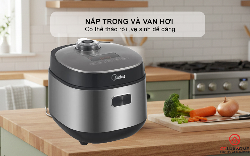 NỒI CƠM ĐIỆN TỬ MIDEA 350W MRD070T1BDS 7