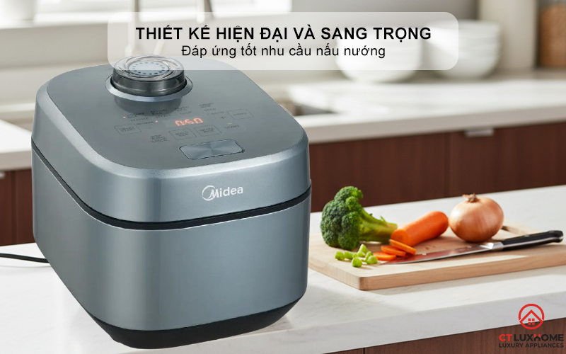 NỒI CƠM ĐIỆN TỬ MIDEA 350W MRD100T1BDG 1