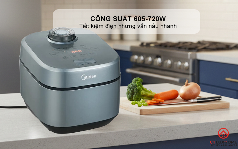 NỒI CƠM ĐIỆN TỬ MIDEA 350W MRD100T1BDG 2