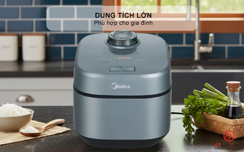 NỒI CƠM ĐIỆN TỬ MIDEA 350W MRD100T1BDG 3