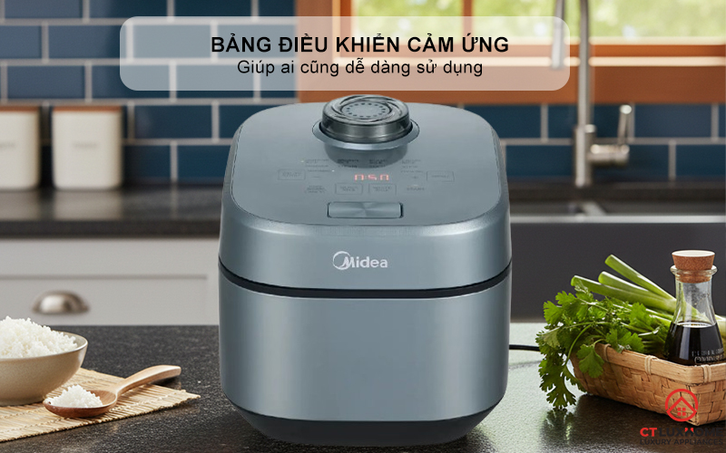 NỒI CƠM ĐIỆN TỬ MIDEA 350W MRD100T1BDG 6