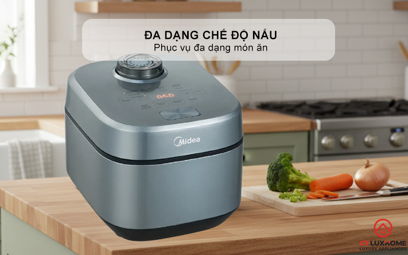 NỒI CƠM ĐIỆN TỬ MIDEA 350W MRD100T1BDG 7
