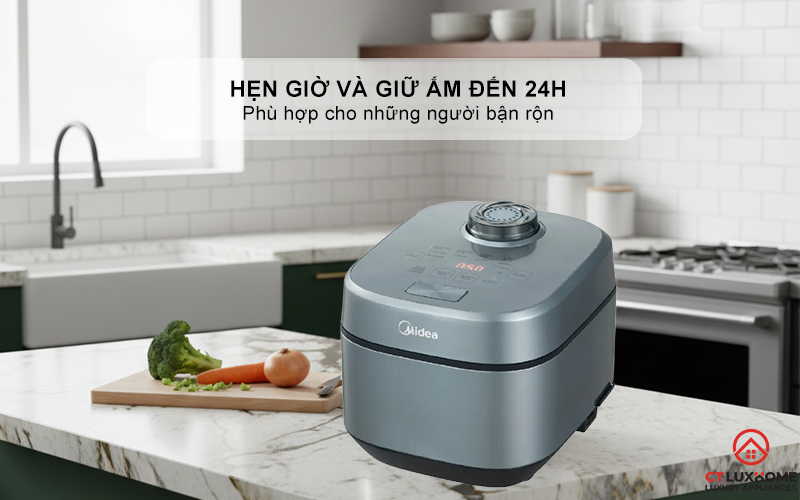 NỒI CƠM ĐIỆN TỬ MIDEA 350W MRD100T1BDG 9