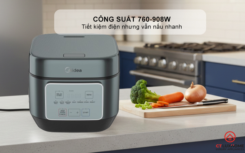 NỒI CƠM ĐIỆN TỬ MIDEA 350W  MRD180T2BDG/N MRD180T2BDGN 2