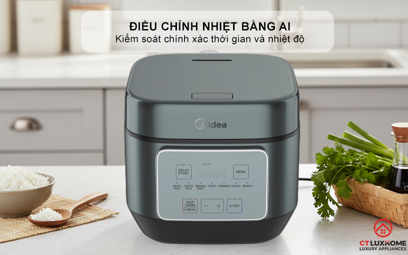 NỒI CƠM ĐIỆN TỬ MIDEA 350W  MRD180T2BDG/N MRD180T2BDGN 5