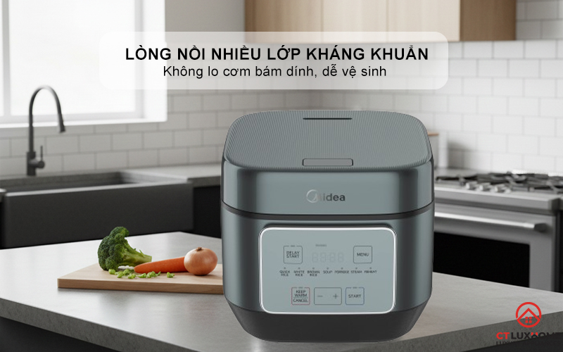 NỒI CƠM ĐIỆN TỬ MIDEA 350W  MRD180T2BDG/N MRD180T2BDGN 7