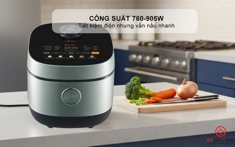 NỒI CƠM ĐIỆN TỬ MIDEA 760 - 905W  MRD180T2BDGF 2