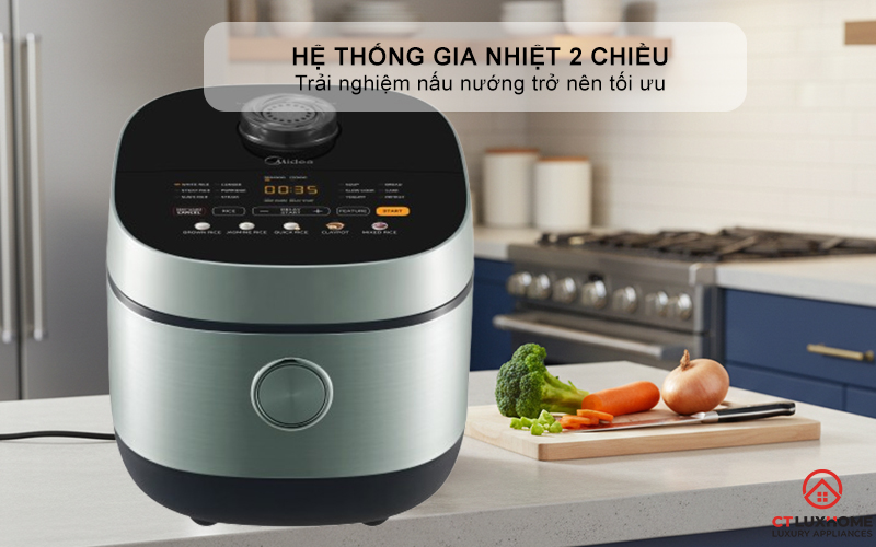 NỒI CƠM ĐIỆN TỬ MIDEA 760 - 905W  MRD180T2BDGF 4