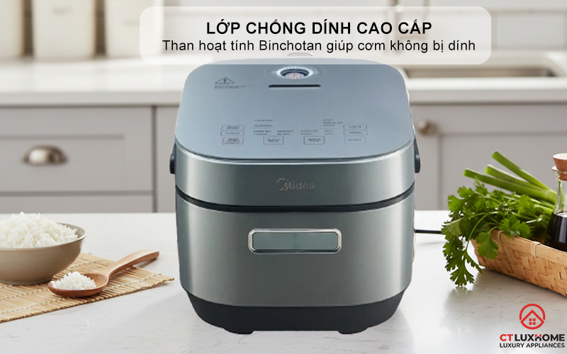 NỒI CƠM ĐIỆN CAO TẦN MIDEA MRI180T2BDG 7