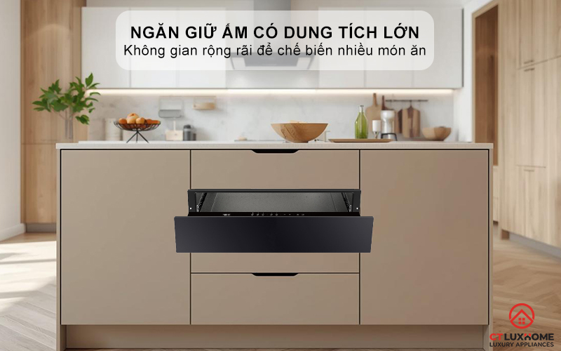 Dung tích lớn, chứa được nhiều đồ ăn