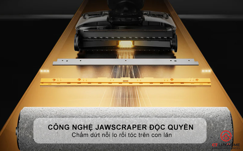 Công nghệ JawScraper độc quyền - Chấm dứt nỗi lo rối tóc trên con lăn