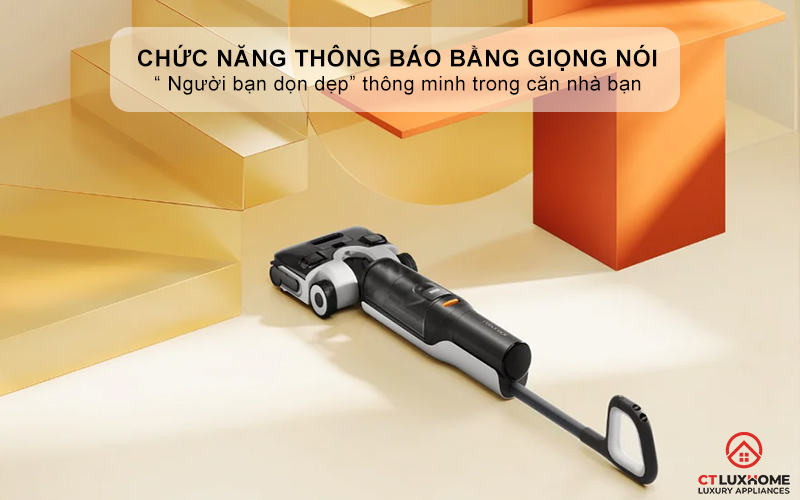 Chức năng thông báo bằng giọng nói - “ Người bạn dọn dẹp” thông minh trong căn nhà bạn