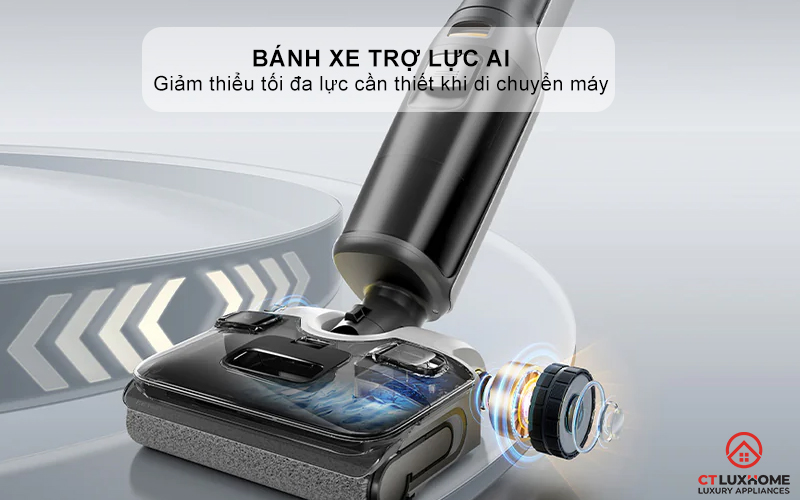 Bánh xe trợ lực AI - Dọn nhà mà không mệt mỏi