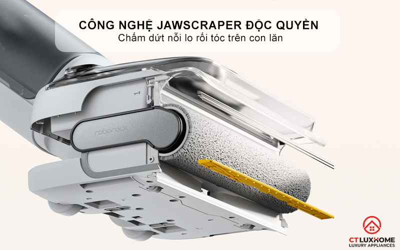 Công nghệ JawScraper độc quyền - Chấm dứt nỗi lo rối tóc trên con lăn