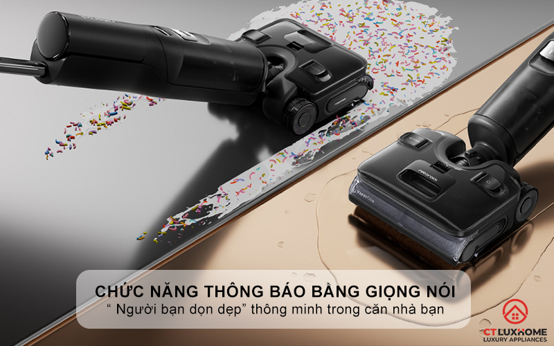 Chức năng thông báo bằng giọng nói - “ Người bạn dọn dẹp” thông minh trong căn nhà bạn