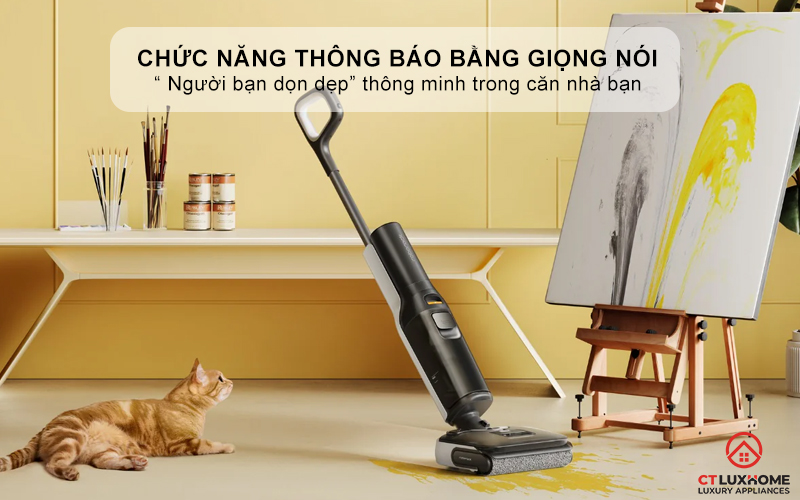 Chức năng thông báo bằng giọng nói - “ Người bạn dọn dẹp” thông minh trong căn nhà bạn