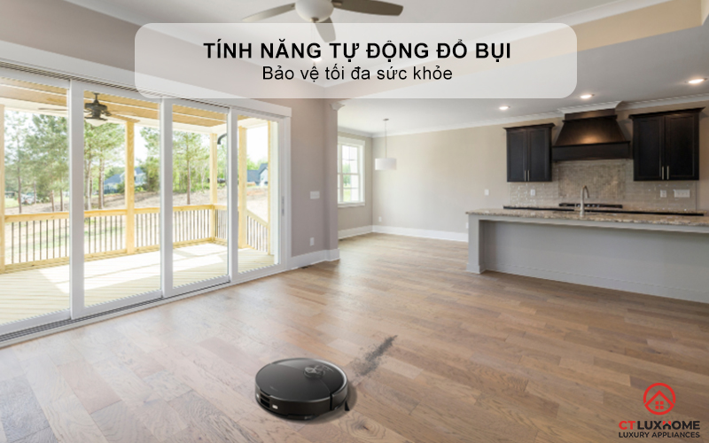 Tính năng tự động đổ bụi - Bảo vệ tối đa sức khỏe
