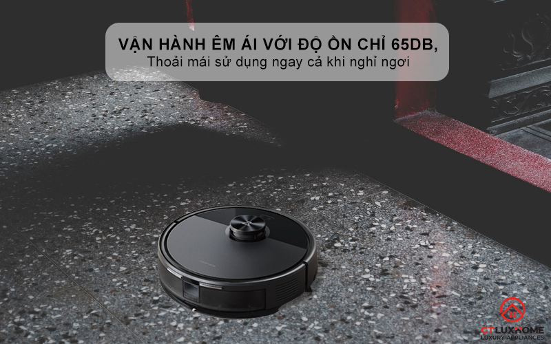Vận hành êm ái với độ ồn chỉ 65dB, thoải mái sử dụng ngay cả khi nghỉ ngơi