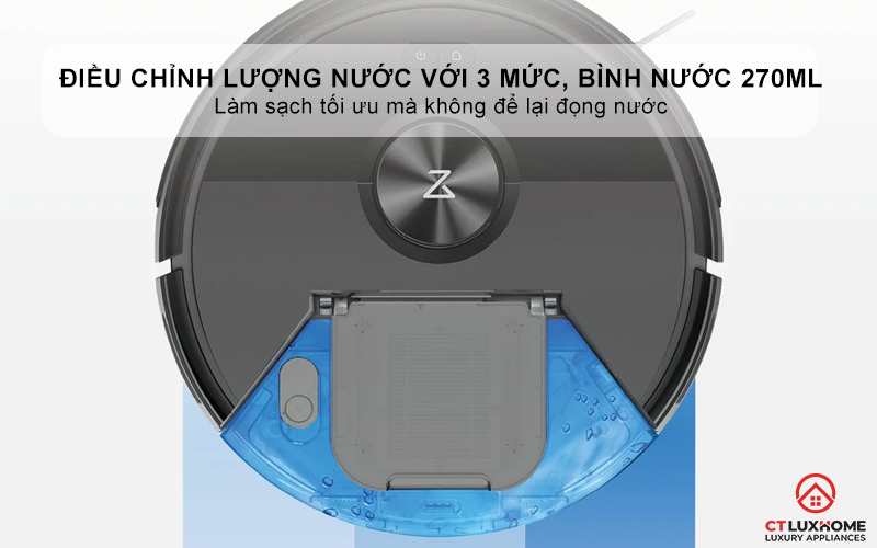 Điều chỉnh linh hoạt lượng nước sử dụng với 3 mức tùy chỉnh
