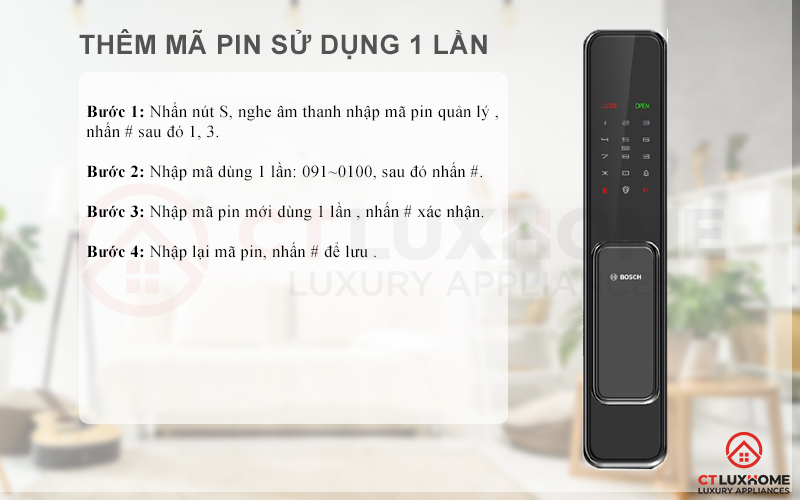 Thêm mã sử dụng 1 lần