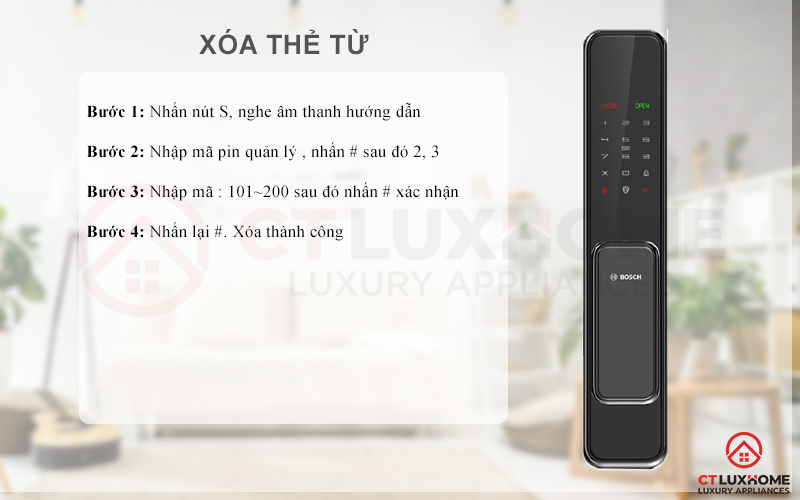 Xóa thẻ từ