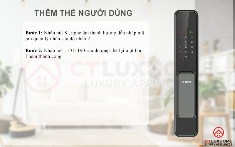 Thêm thẻ người dùng