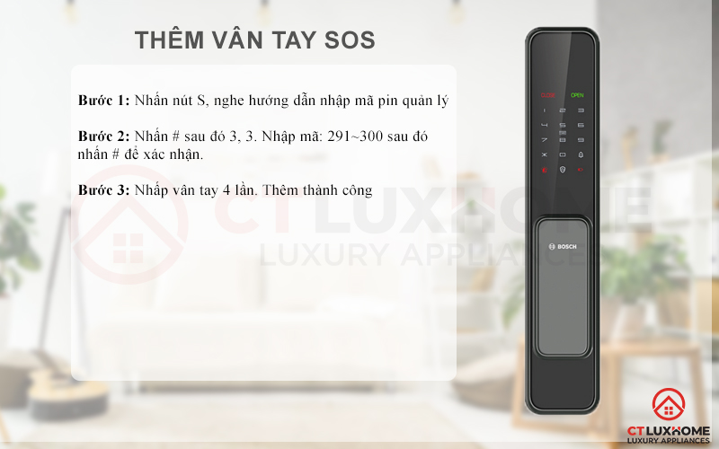 Thêm vân tay SOS