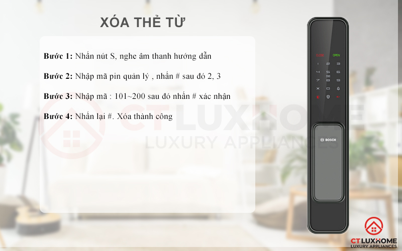 Xóa thẻ từ
