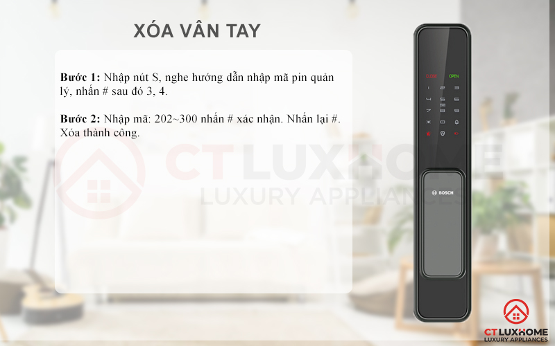 Xóa vân tay