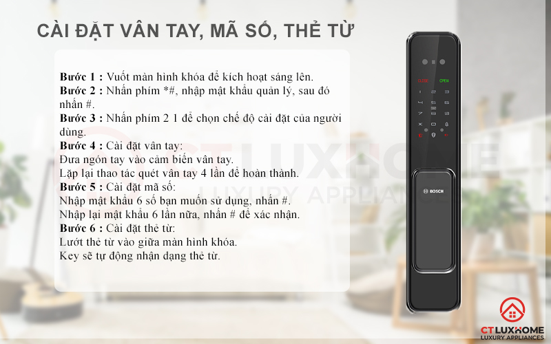 thêm mã pin ng dùng