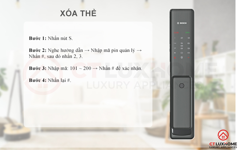 xóa thẻ