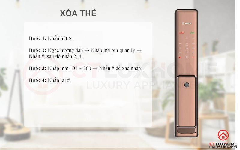 xóa thẻ